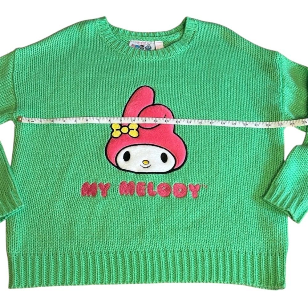 Hello Kitty & Friends “My Melody” x Forever 21 Knit Green Sweater size Small - Picture 10 of 14